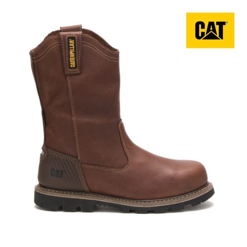 CAT Edgework 2.0 Steel Toe Waterproof Men's Work Boots Dark Brown (AU V-943) Australia